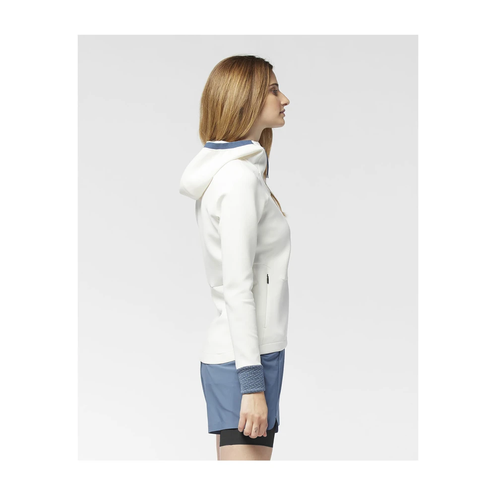 LaMunt Thermische hoodie in mistig wit White Dames