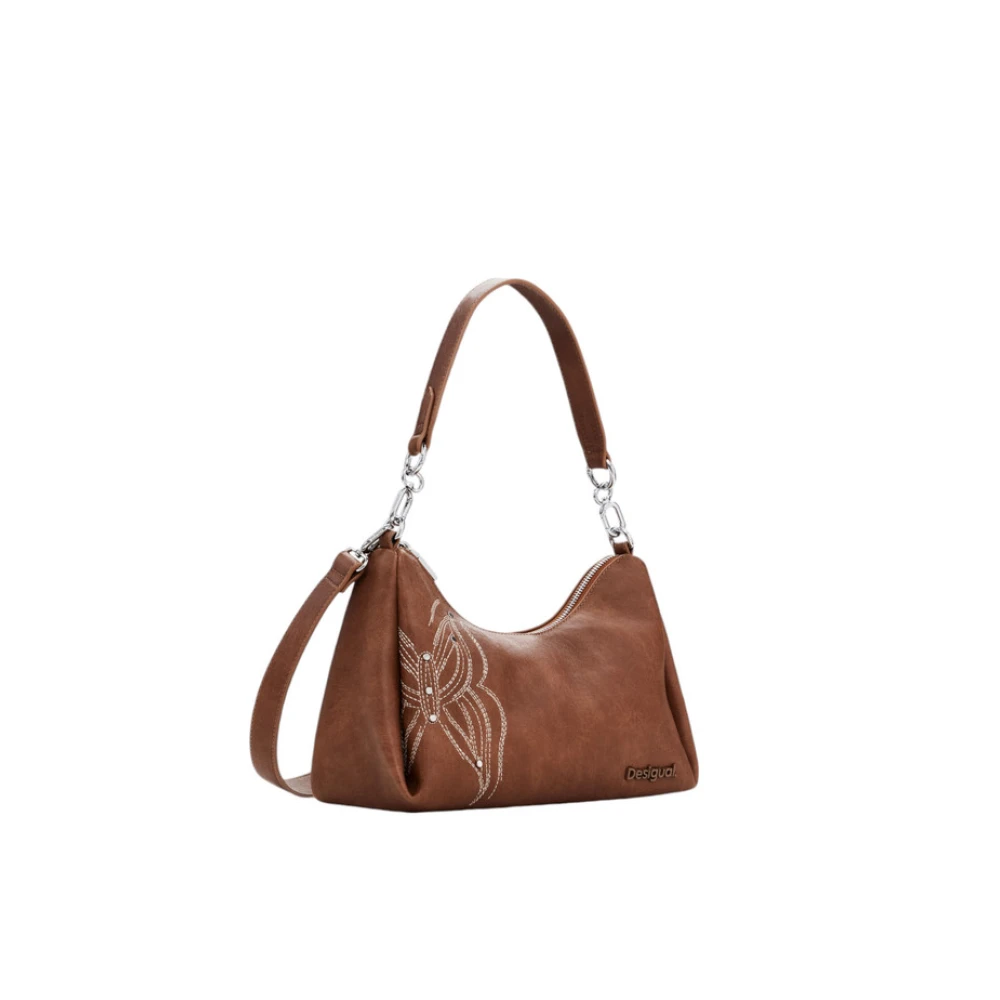 Desigual Stijlvolle Handtas Reprise Goodall Sand Brown Dames