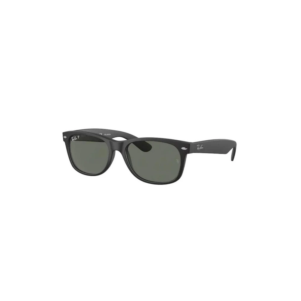 Ray - Ban Unisex Black/Green Rb2132 New Wayfarer 622/58 Sunglasses Nylon Squared Polarized - Image 5