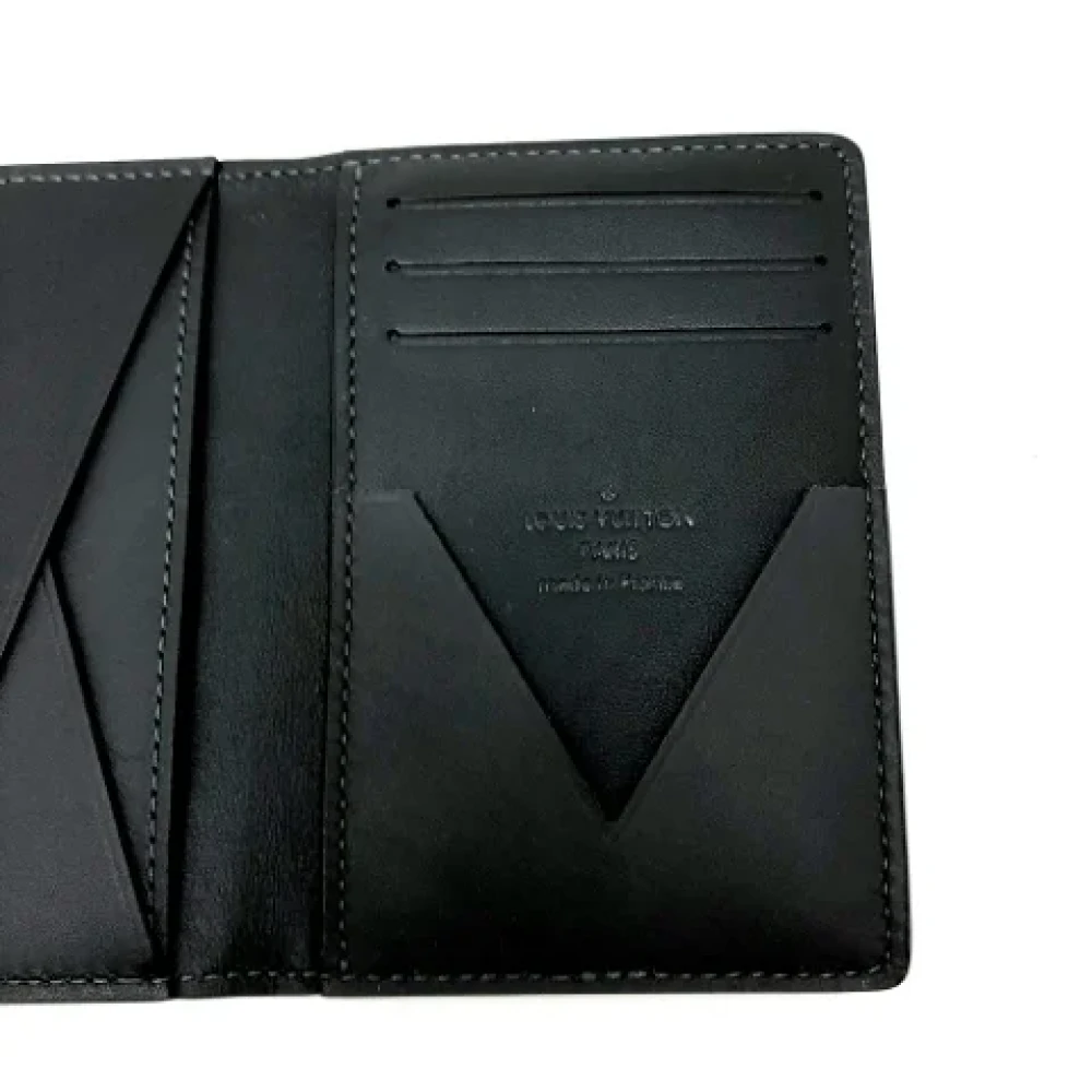 Louis Vuitton Vintage Pre-owned Leather wallets Black Heren