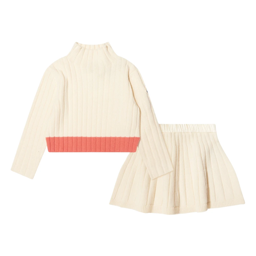 Moncler Girls White Wool Knitted Dress Size 10 Y