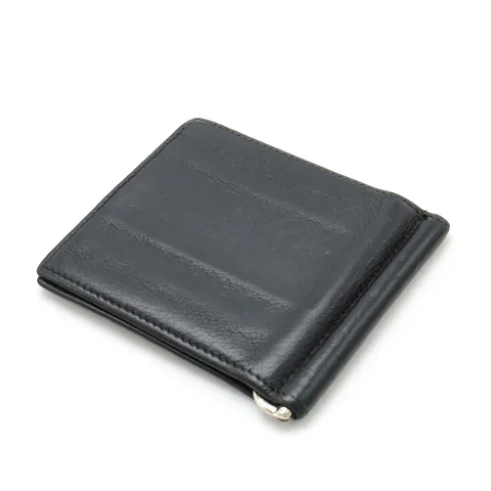 Gucci Vintage Pre-owned Leather wallets Black Dames