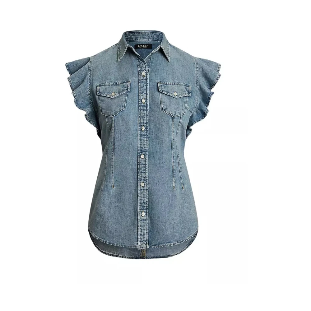 Ralph Lauren Women's Blue Košulja - Shirts - Xl - Blouses & Shirts