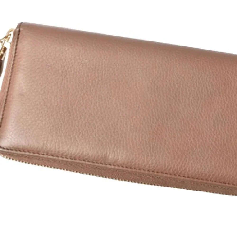 Gucci Vintage Pre-owned Leather wallets Brown Dames
