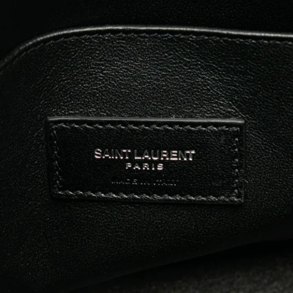 Yves Saint Laurent Vintage Pre-owned Leather handbags Black Dames