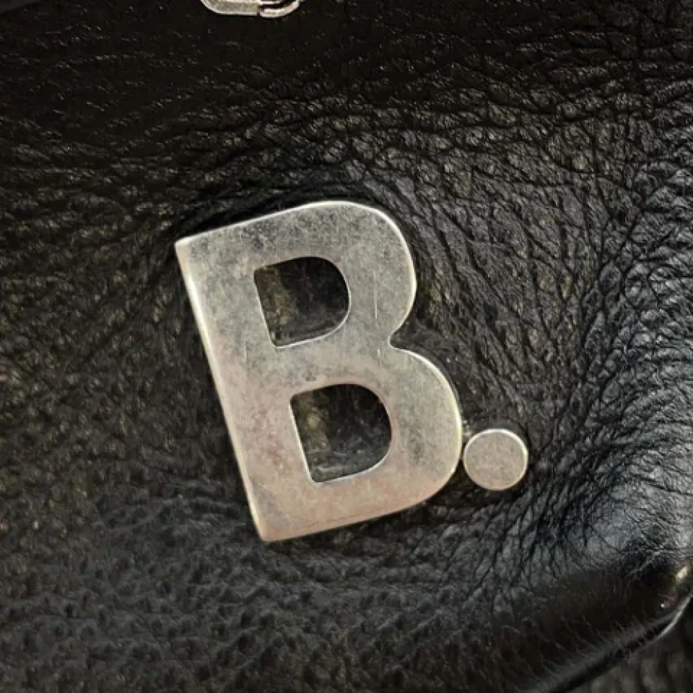 Balenciaga Vintage Pre-owned Leather backpacks Black Dames