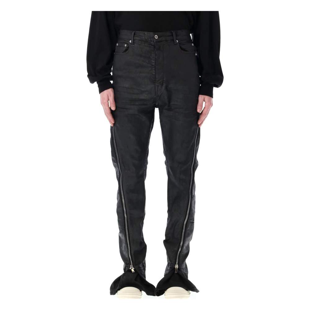 Rick Owens Zwarte Boot Cut Denim Jeans Black Heren