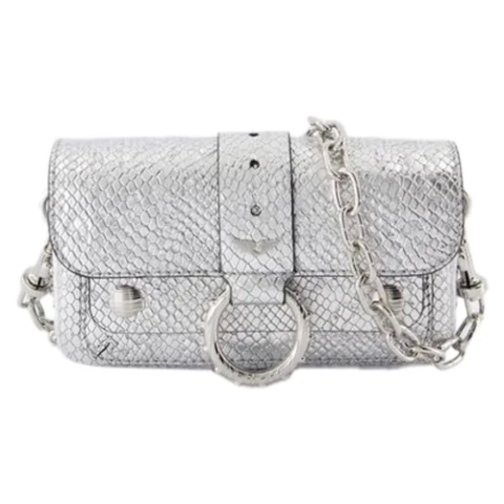 Zadig & Voltaire Leather shoulder-bags Gray Dames