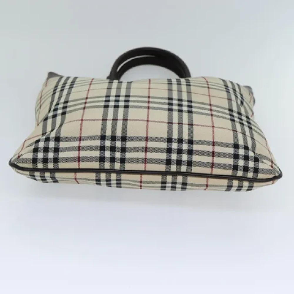 Burberry Vintage Pre-owned Canvas handbags Beige Dames