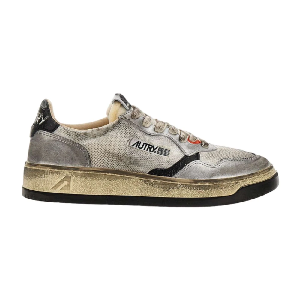 Autry Gray Sneakers, Female, 4 Uk, Medalist Low Super Vintage
