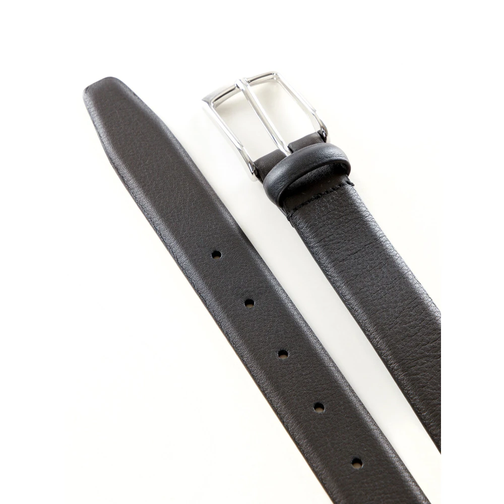 Anderson's Smalle donkerbruine leren riem Brown Heren