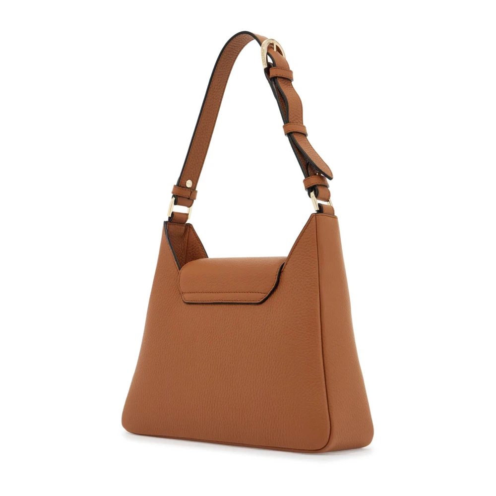 Strathberry Elegante Calfskin Hobo Tas Beige Dames