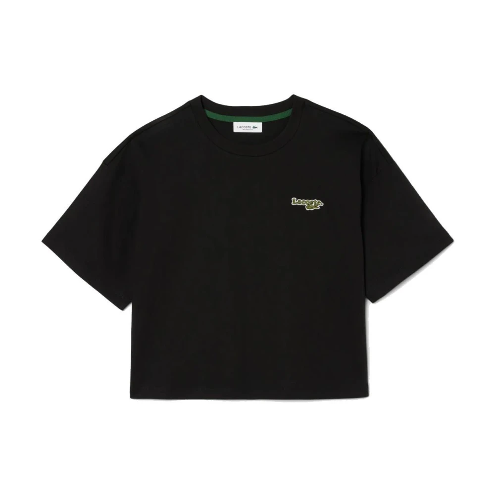 Lacoste Donna Nero Top, M, New,