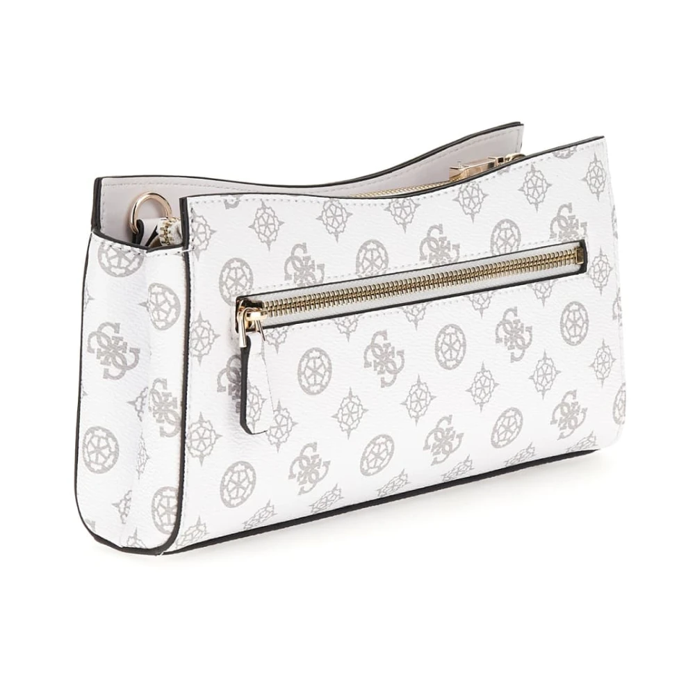 Guess Witte Logo Schoudertas Nolana Model White Dames