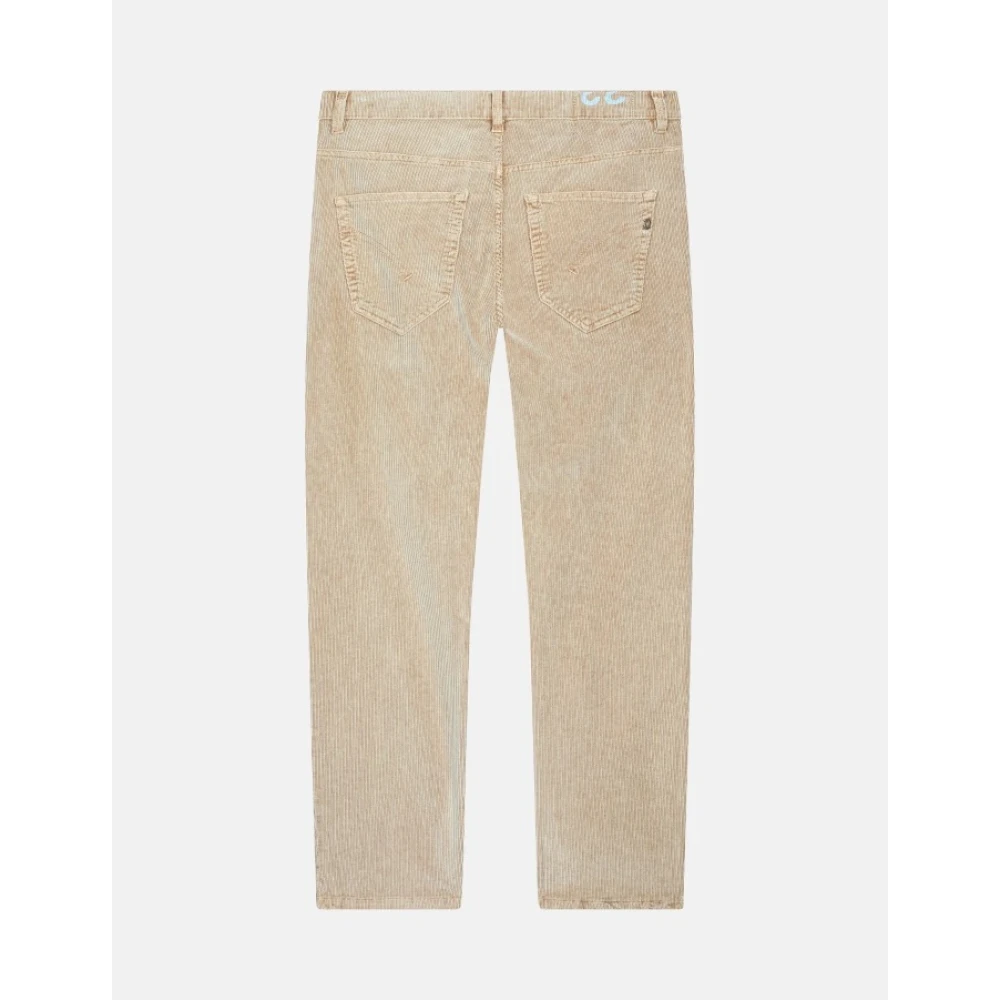 Dondup Ribfluwelen wortelbroek in Brighton-stijl Beige Heren