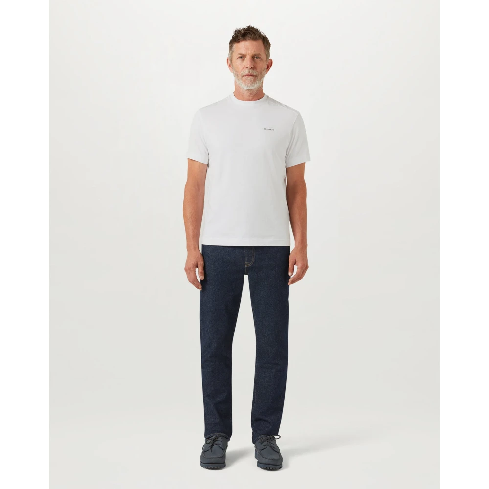 Belstaff Witte Alloy T-shirt Slim Fit White Heren