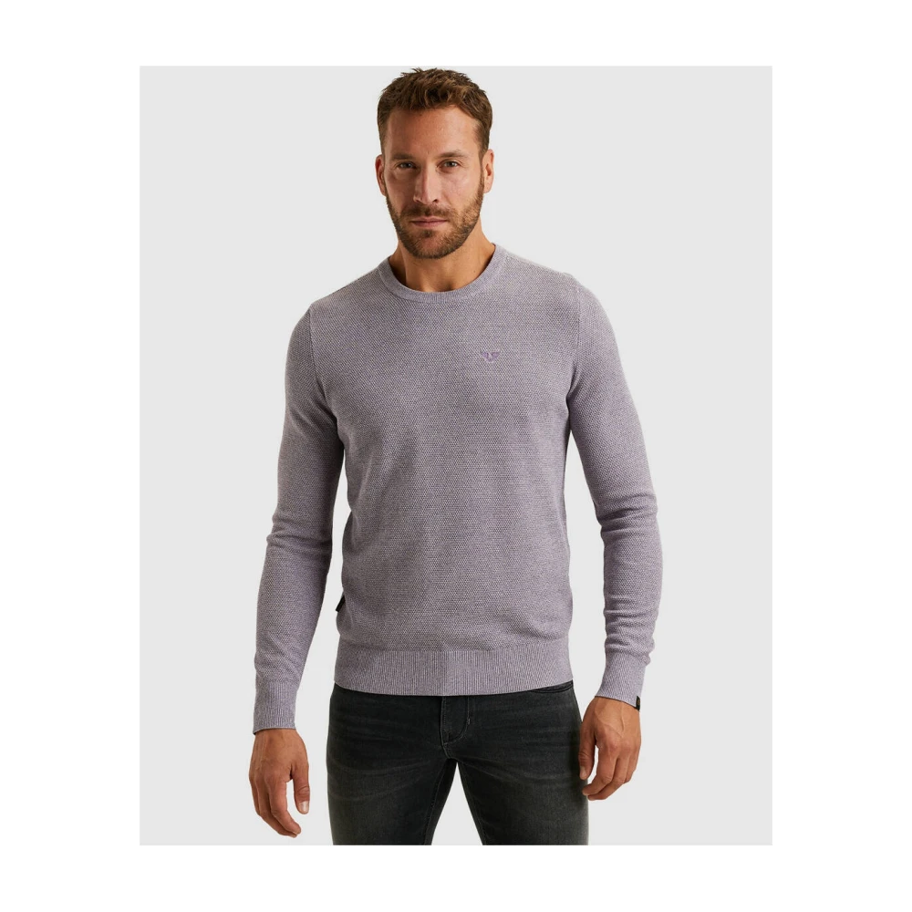 PME Legend Casual Cotton Modal Pullover Purple Heren