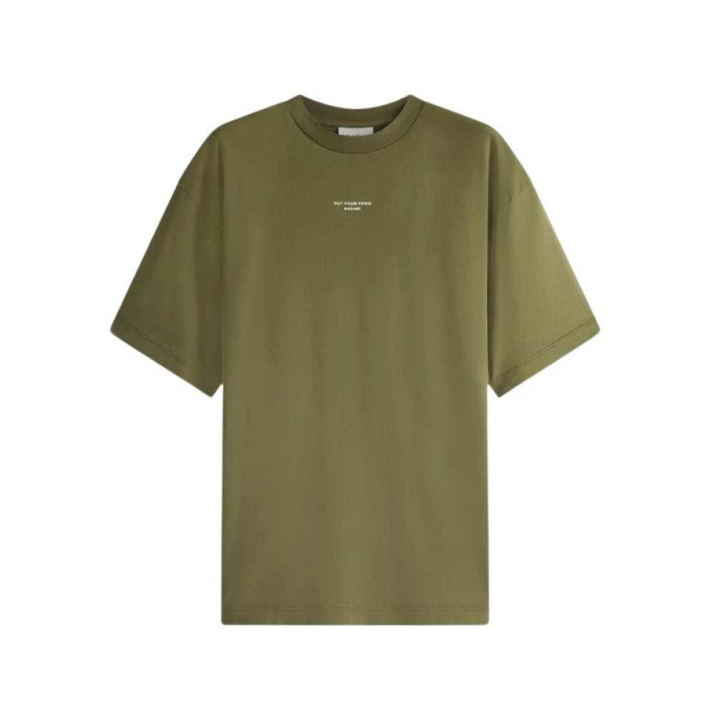 Drole de Monsieur Slogan T-shirt Green Heren