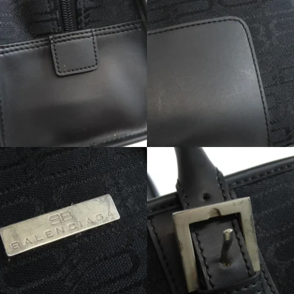 Balenciaga Vintage Pre-owned Canvas handbags Black Dames