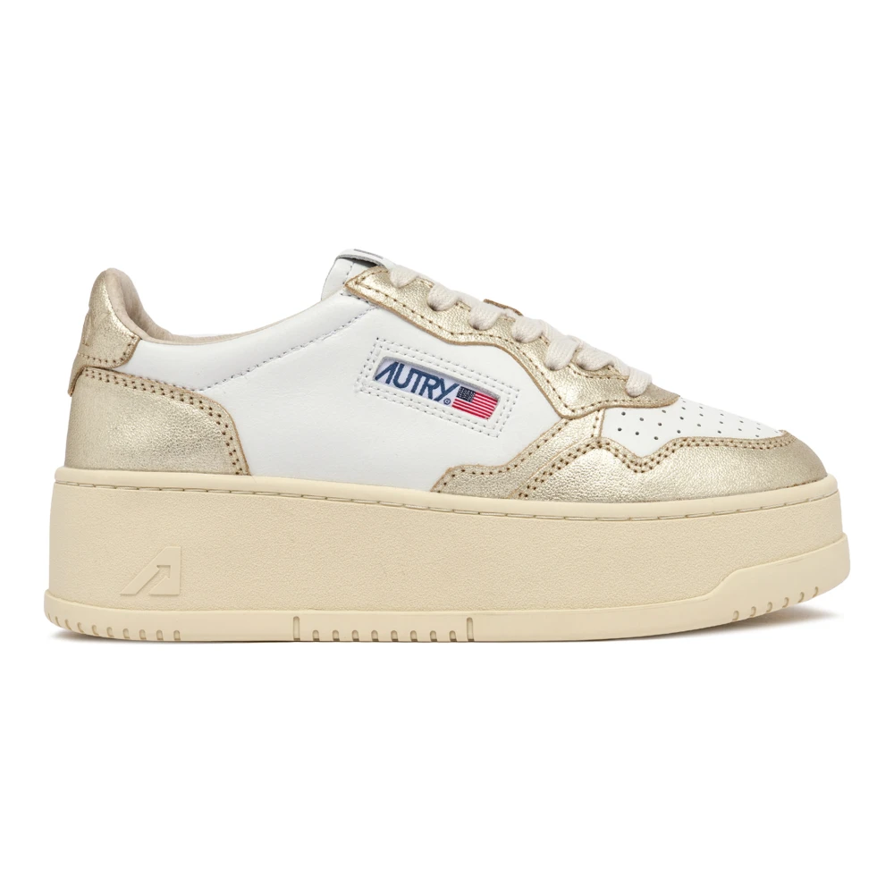 Autry Women's White Medalist Platform Sneakers