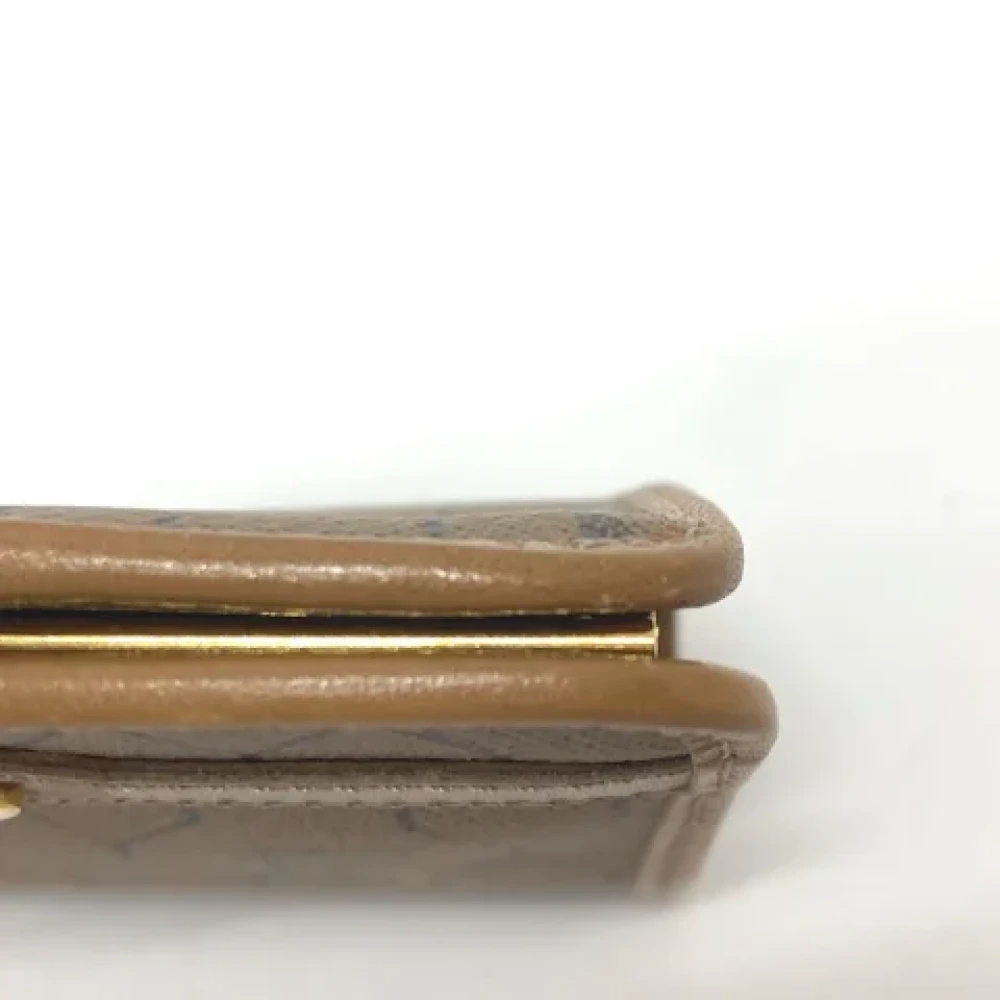 Dior Vintage Pre-owned Leather wallets Brown Dames