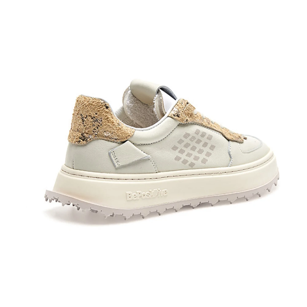 Be Positive Cuprace Basket Sneakers Wit Zwart White Dames