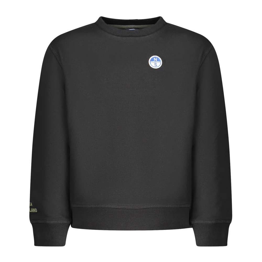 North Sails Unisex Kids Black Kids Sweatshirts, 12 Y, Long-Sleeved Sweatshirt