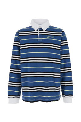 polo-a-rayures-avec-logo-multicolore-coton