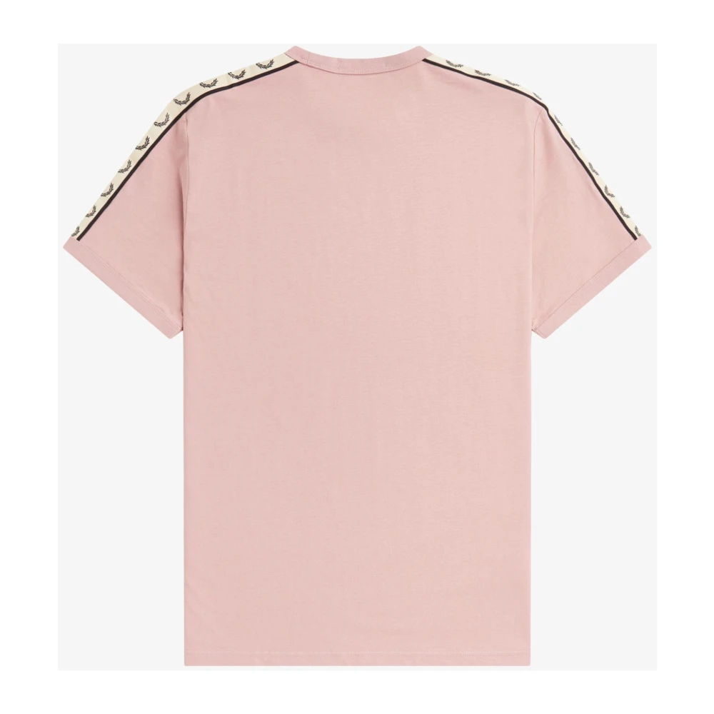 Fred Perry Ringer T-shirt Dusty Rose Zwart Pink Heren