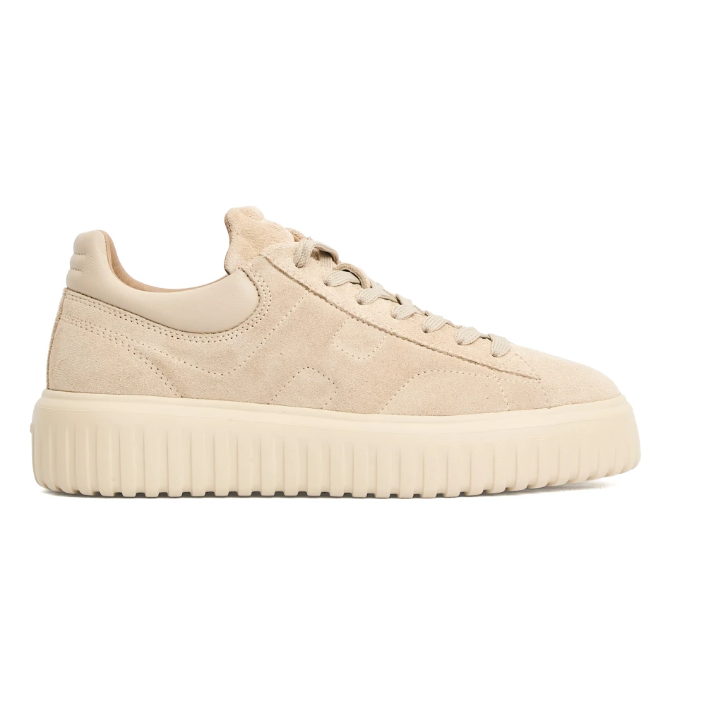 Hogan Gestreepte Sneakers Heren Schoenen Beige