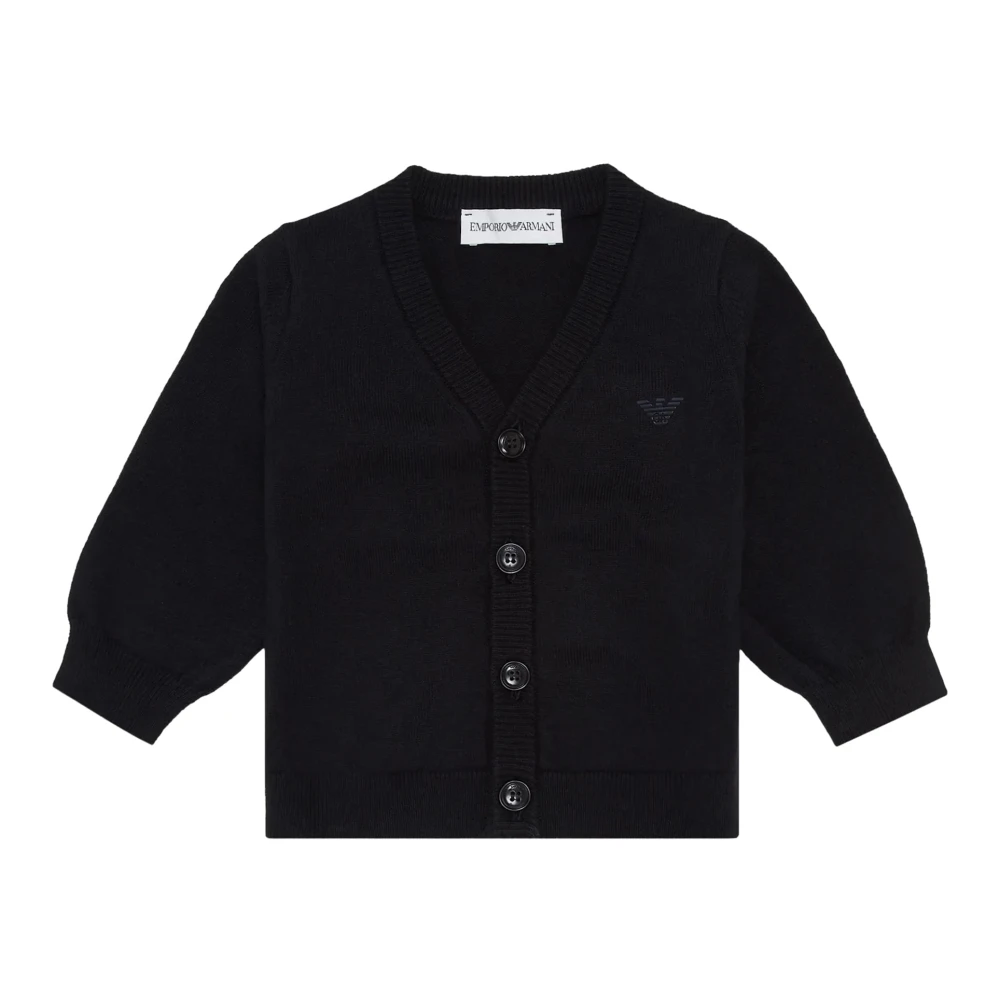Emporio Armani Boys Blue Maglia Cardigan - Kids Cardigans - 8 Y - Kids
