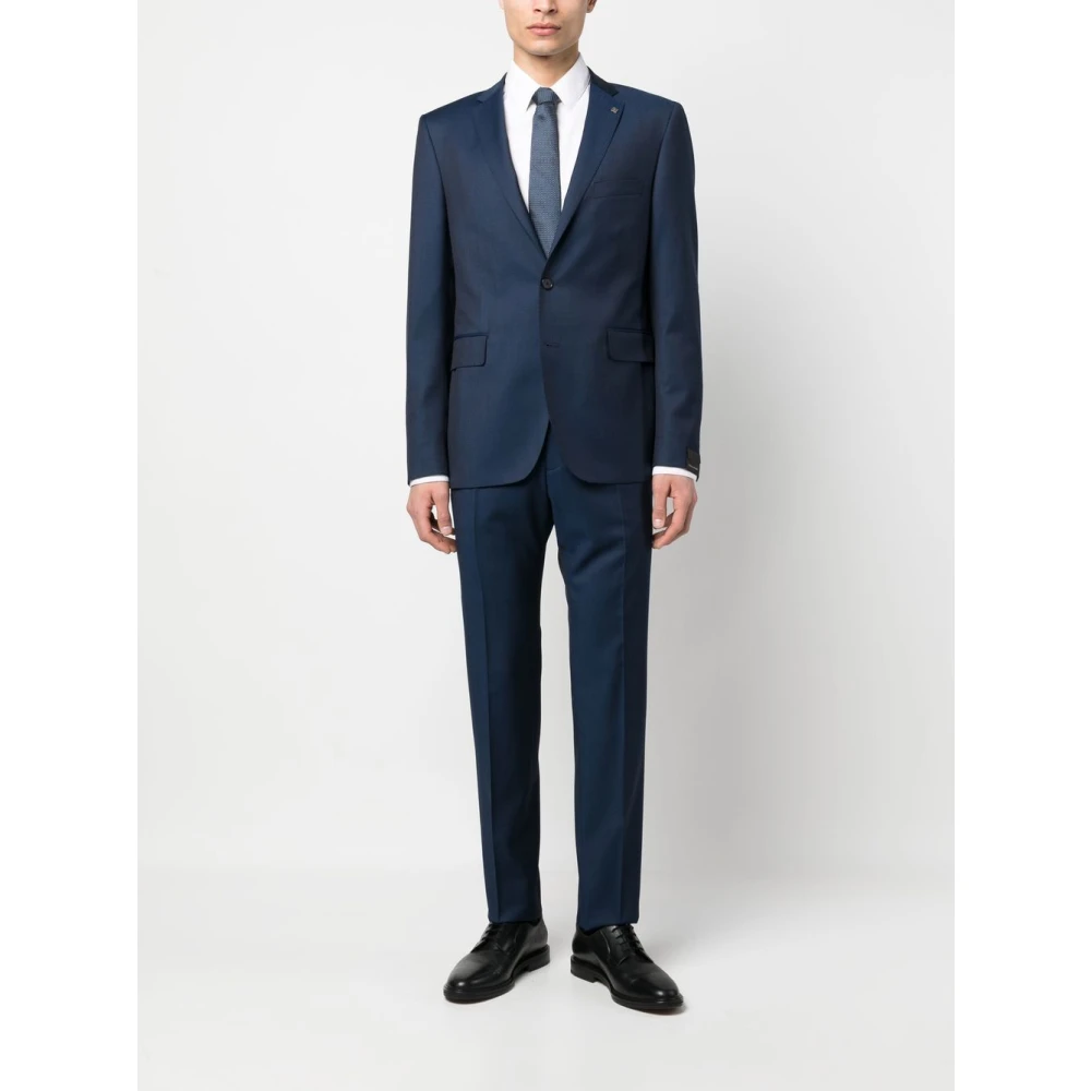Tagliatore Single Breasted Suits Blue Heren