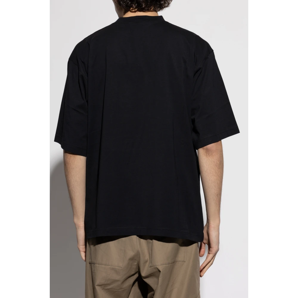 Marni T-shirt met logo Black Heren