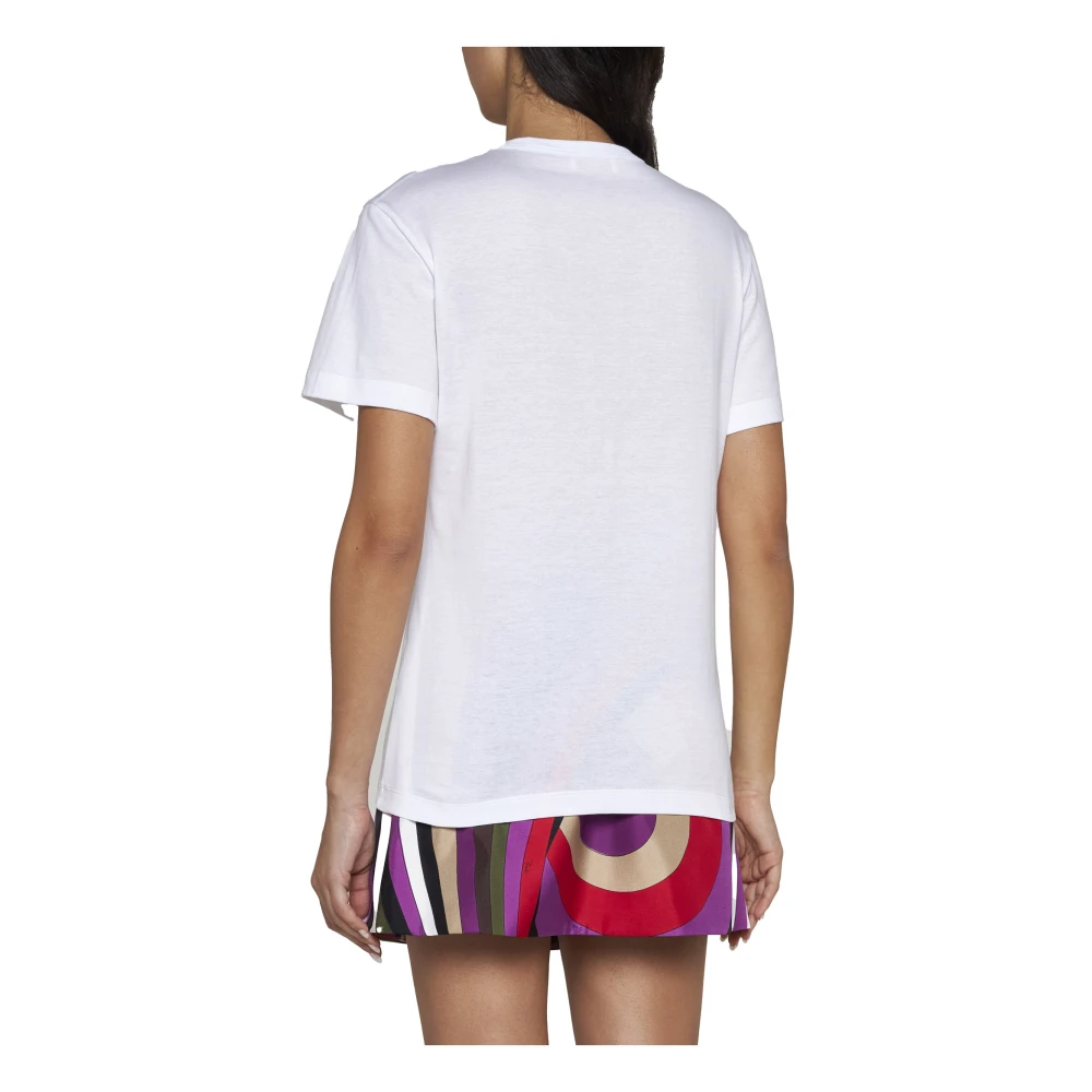 EMILIO PUCCI Witte T-shirts en Polos White Dames