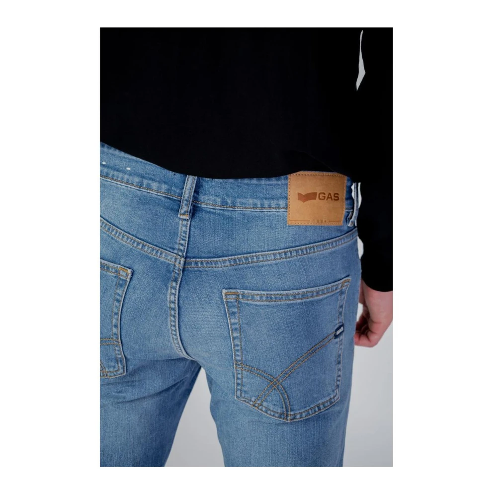 GAS Slim Fit Katoenen Jeans Blue Heren