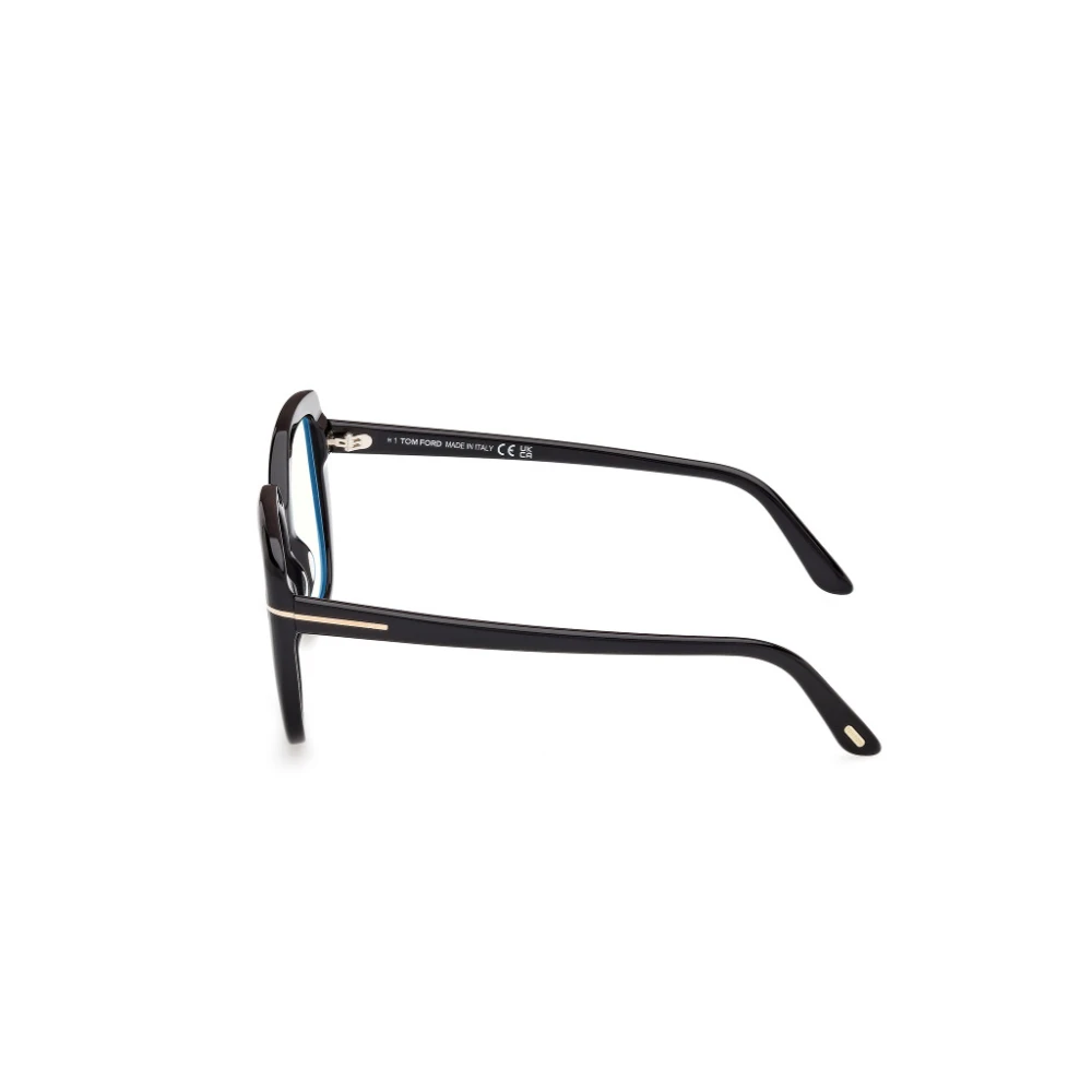 Tom Ford Stijlvolle Vierkante Zwarte Bril Black Unisex