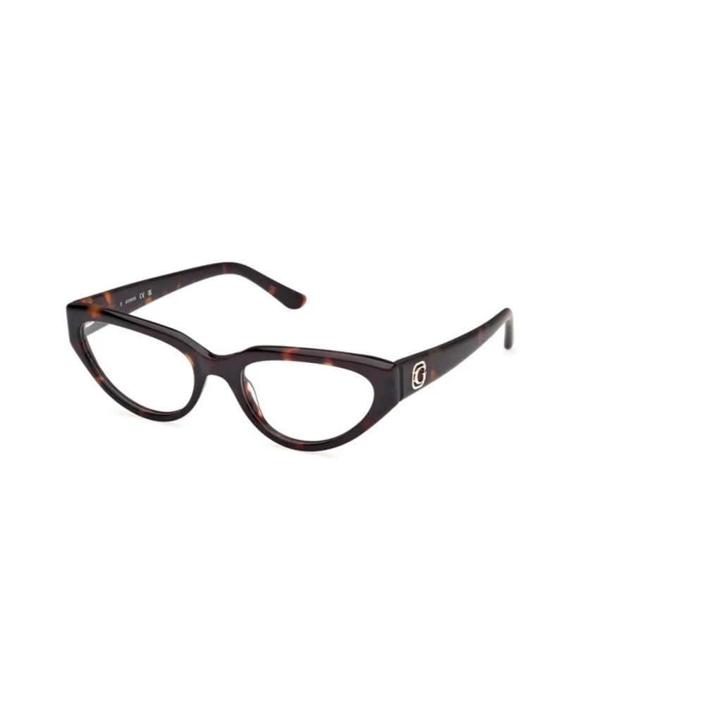 Guess Women's Brown Glasses, 53 Mm, Cat-Eye Full Rim Frame