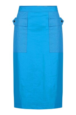 jupe-crayon-coupe-droite-en-lin-bleu