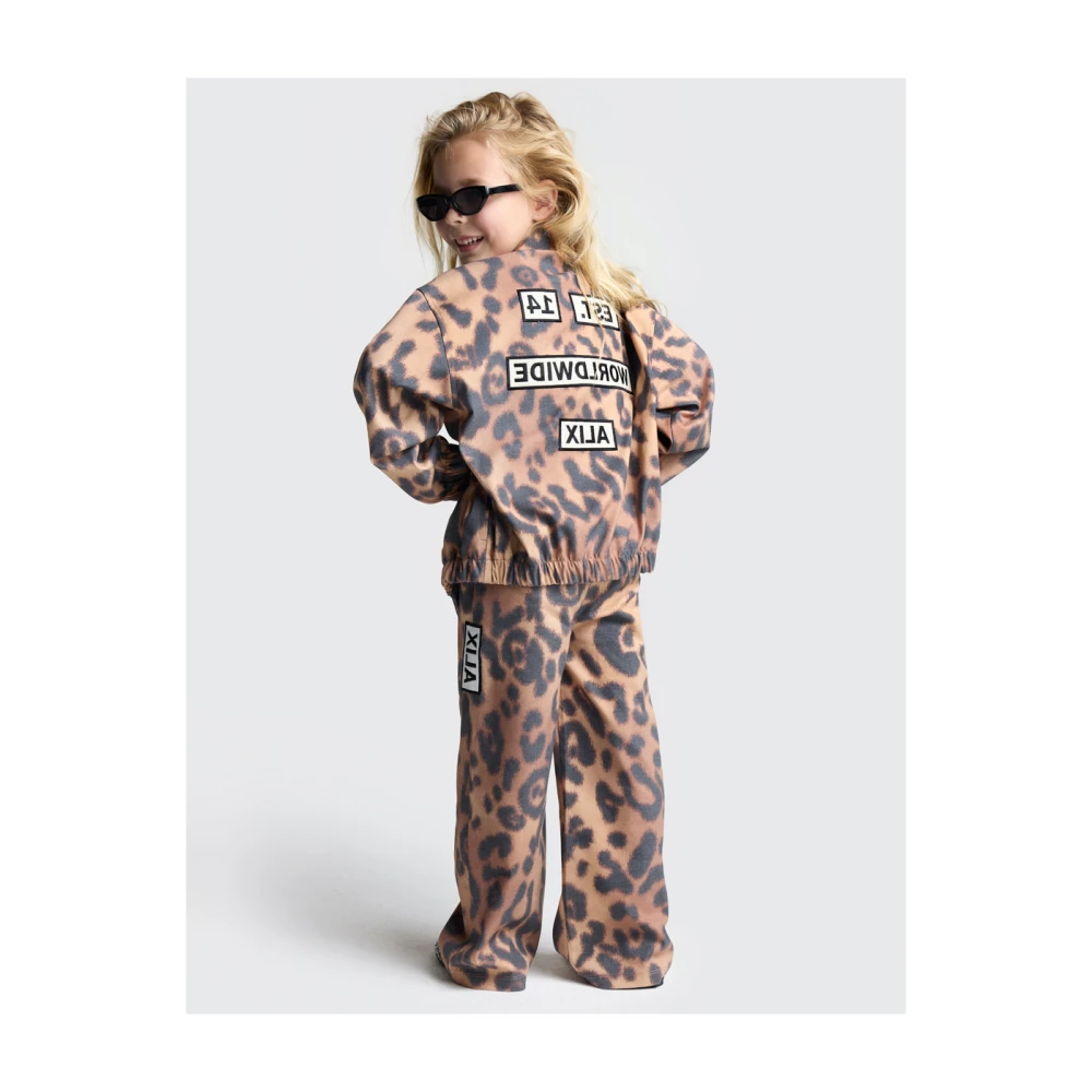 Alix The Label Kinderen Jaguar Geweven Jas Brown Dames