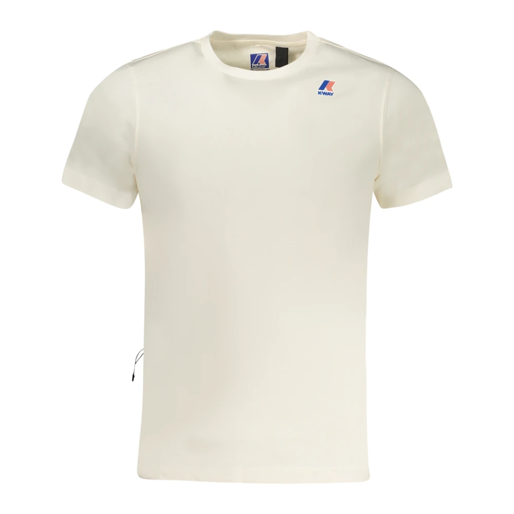 K-Way Mannelijk Wit Tops Heren, 2XL, T-Shirt Met Korte Mouwen