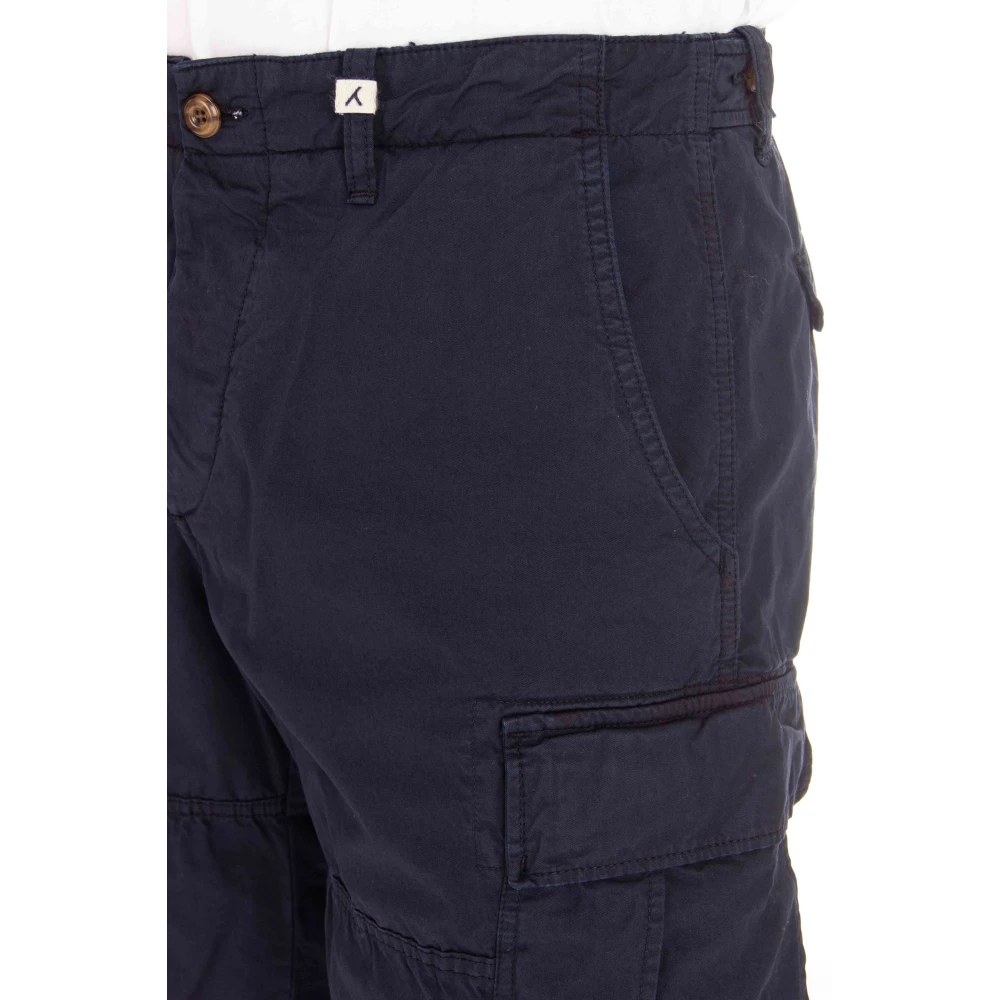 Myths Blauwe Katoenen Bermuda Shorts Ares Blue Heren