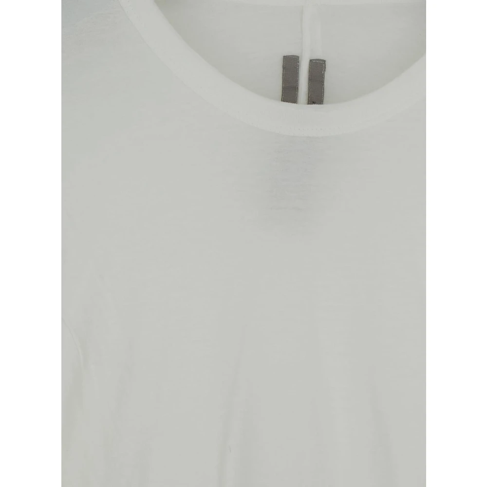 Rick Owens Double SS Katoenen T-shirt White Heren