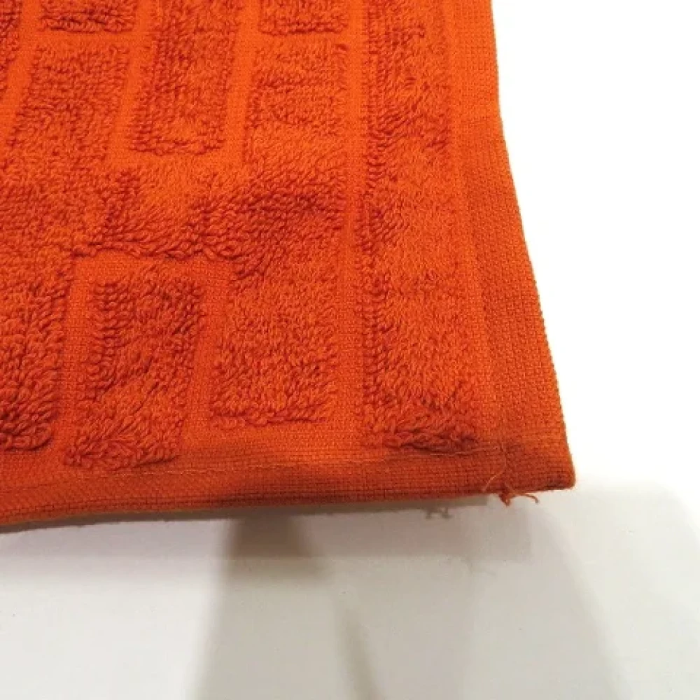 Hermès Vintage Pre-owned Cotton scarves Orange Dames