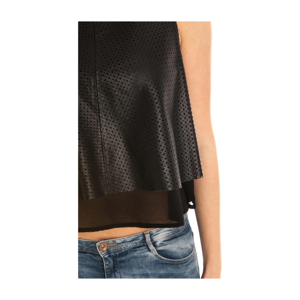 Daniele Alessandrini Stijlvolle Top Sweatshirt Ermelinda Black Dames