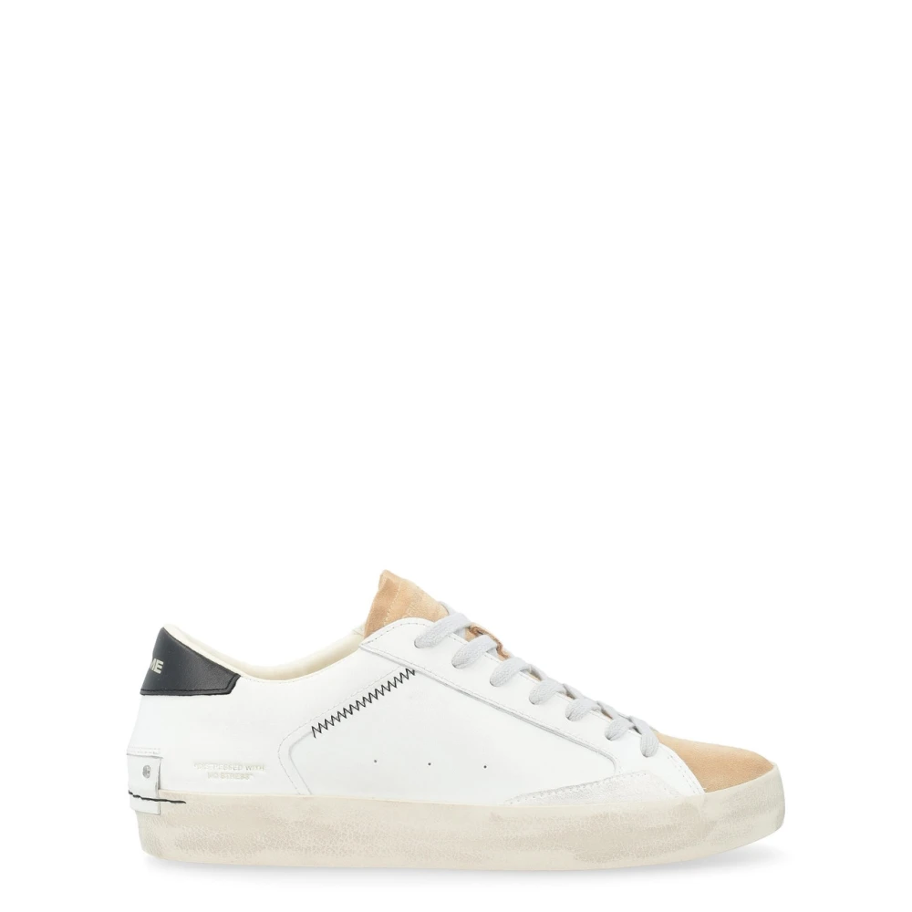 Crime London Vita Distressed Sneakers White, Herr