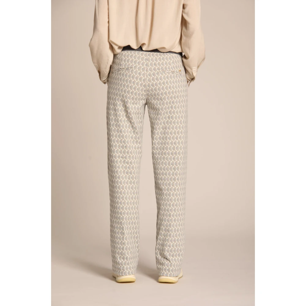 Mason's Grijze Jersey Chino Broek met Flare Gray Dames