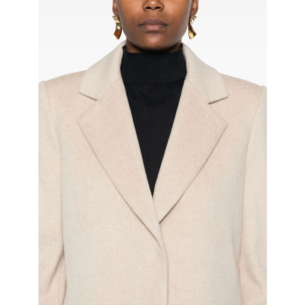 Federica Tosi Stijlvolle Jas Cappotto 03 Beige Dames