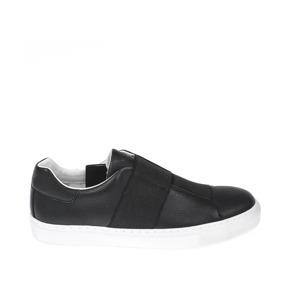 Armani Jeans Lage Sneaker Heren Schoenen Zwart