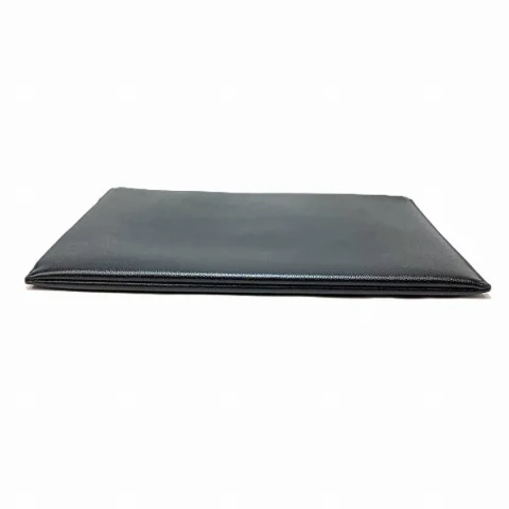 Yves Saint Laurent Vintage Pre-owned Leather clutches Black Dames