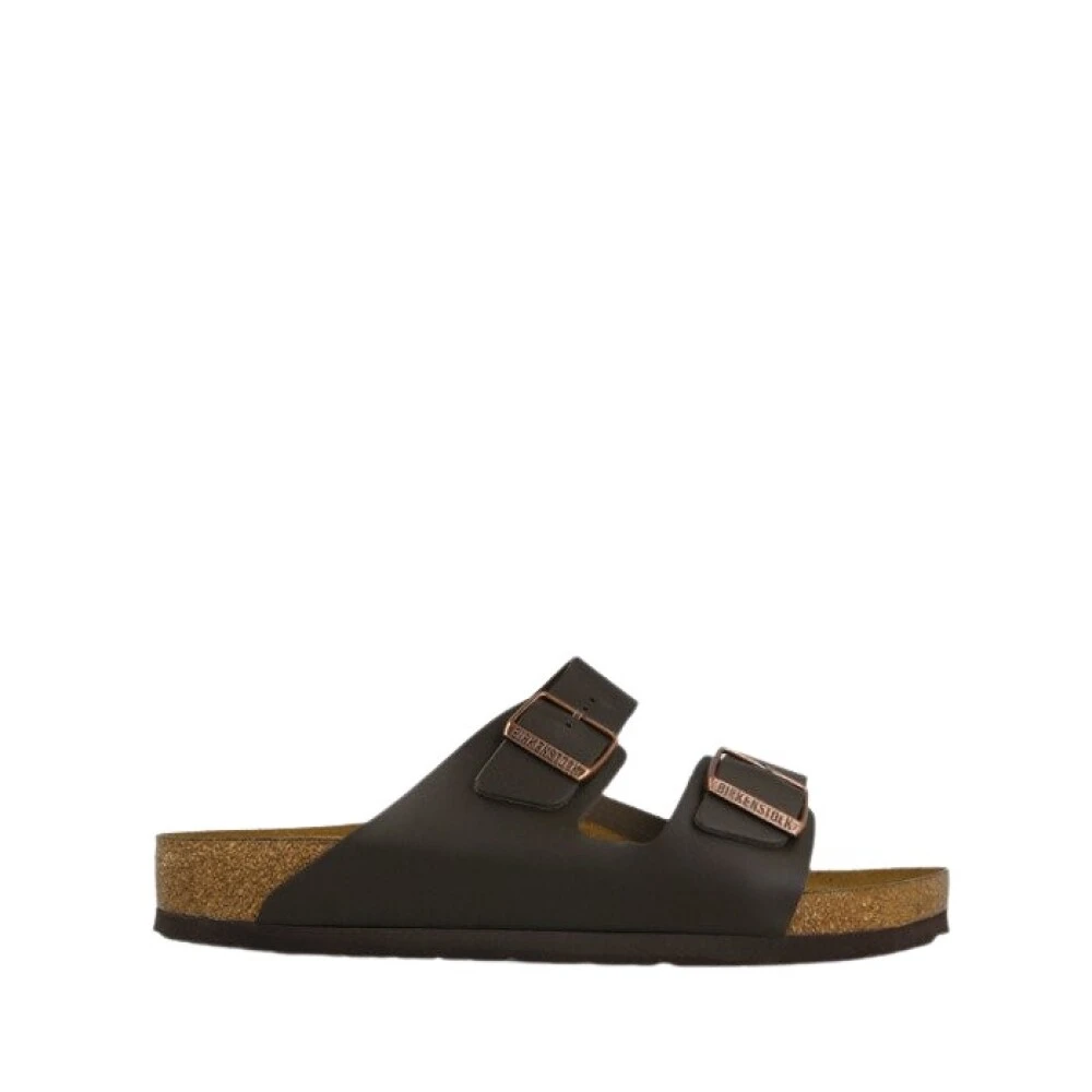 Birkenstock , Sliders, Male, Brown, 12 Uk, Arizona Natural Leather Sandals Regular